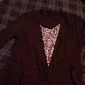 A black and white dress shirt